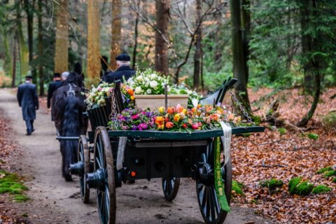 begrafeniskoets - Authentiek vervoer van overledenen met paard en wagen